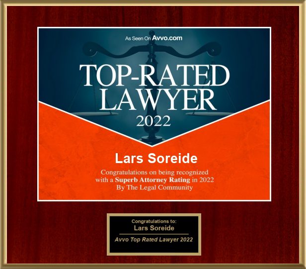 Avvo Top Rated Lawyer 2022, Lars Soreide